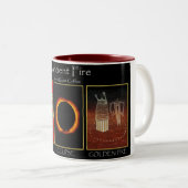 Antikes Feuer-Mikroraut  Zweifarbige Tasse (VorderseiteRechts)