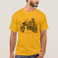Antikes Feuer-Motor-Shirt