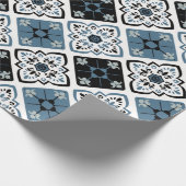 Antikes Fliesenmuster Geschenkpapier (Ecke)