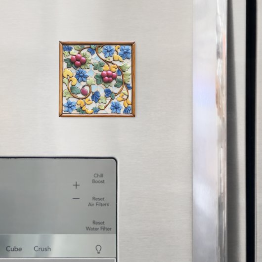 Antikes Fliesenmuster Magnet (In Situ (Kühlschrank))