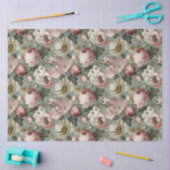 Antikes Floral Seidenpapier (Basteln)