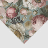 Antikes Floral Seidenpapier (Ausschnitt)
