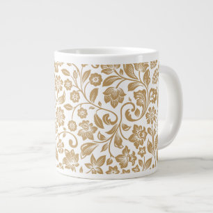 Antikes florales botanisches Muster Jumbo-Tasse