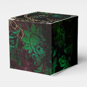 Antikes florales Damastmuster Geschenkschachtel