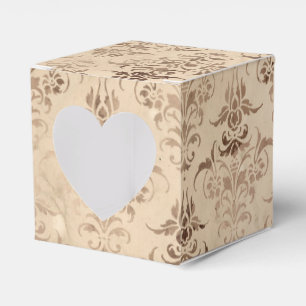 Antikes florales Damastmuster Geschenkschachtel