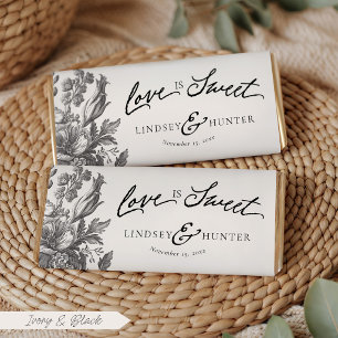 Antikes Florales DIY Elfenbein Süßigkeiten Bar Fav