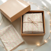 Antikes Florales Salbeigrün Seidenpapier