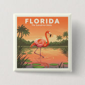 Antikes Florida Button (Vorderseite)