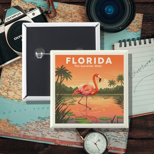 Antikes Florida Button