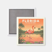 Antikes Florida Magnet (Vorderseite/Rückseite)