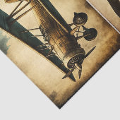 Antikes Flugzeug Seidenpapier (Ausschnitt)