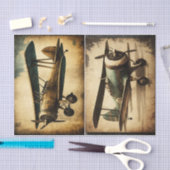 Antikes Flugzeug Seidenpapier (Handwerk)