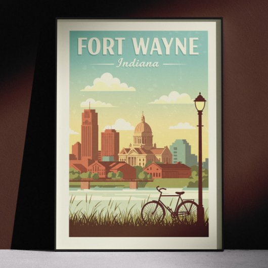 Antikes Fort Wayne Indiana Poster