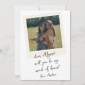 Antikes Foto handgeschriebene Brautjungfer-Vorschl Einladung (Vorderseite)