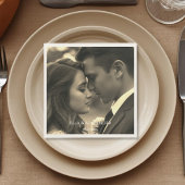 Antikes Foto Serviette