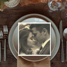 Antikes Foto Serviette