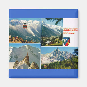 Antikes Frankreich, Chamonix, Mt Blanc Magnet