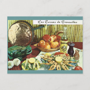 Antikes Frankreich, Essen, Froschschenkel Postkarte