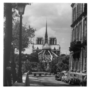 Antikes Frankreich Paris Notre Dame Saint Louis In Fliese