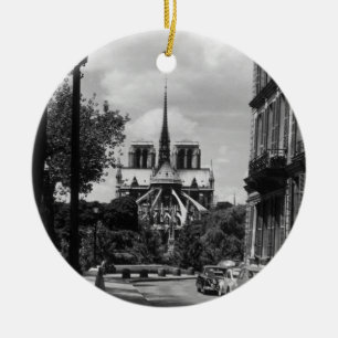 Antikes Frankreich Paris Notre Dame Saint Louis In Keramik Ornament