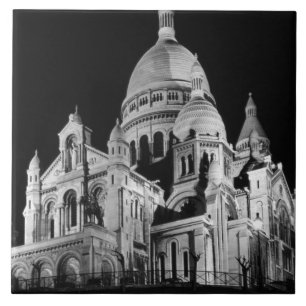 Antikes Frankreich Paris Sacre Coeur Basilika Fliese