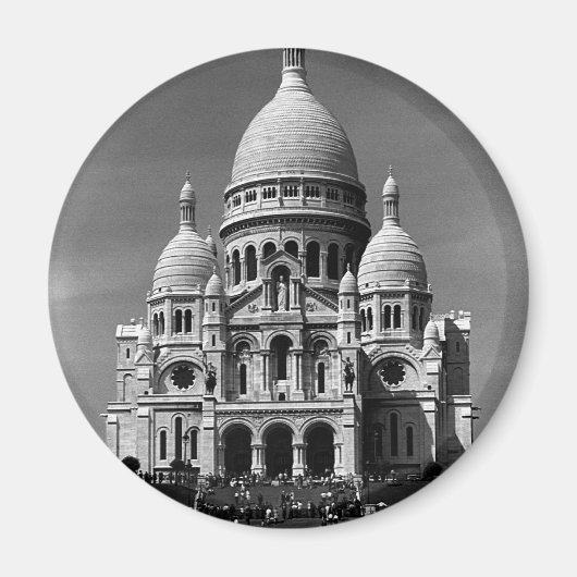 Antikes Frankreich Paris Sacre Coeur Basilika Magnet (Vorne)