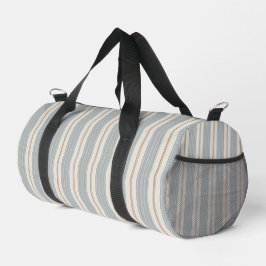 Antikes Französisch Blau & Braun - Neutrales Landh Duffle Bag