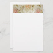 Antikes französisches BlumenToile Briefpapier (Vorne/Hinten)