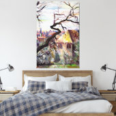 Antikes französisches Kunstwerk Leinwanddruck (Insitu (Schlafzimmer))