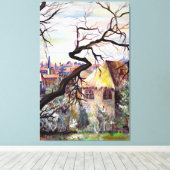 Antikes französisches Kunstwerk Leinwanddruck (Insitu (Holzboden))