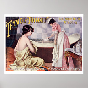 Antikes französisches Parfümwerbung aus der viktor Poster