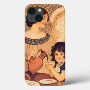 Antikes französisches Schokoladen-Engel-Plakat: Vi Case-Mate iPhone Hülle