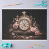 Antikes französisches Tischuhr 4 Decoupage Papier (Basteln)