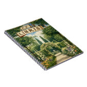 Antikes Garten Ex Libris Buchzeichen Notizblock (Rechte Seite)