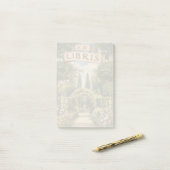 Antikes Garten Ex Libris Buchzeichen Post-it Klebezettel (Auf Schreibtisch)