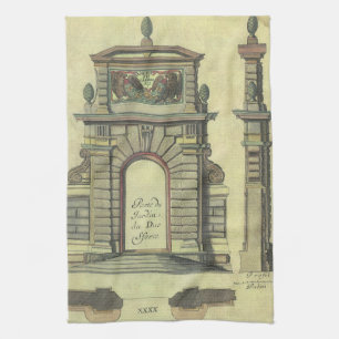 Antikes Gartentor, Renaissance-Architektur Handtuch