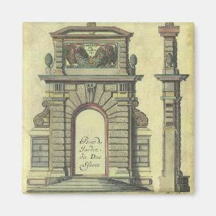 Antikes Gartentor-Tor, Renaissance-Architektur Magnet