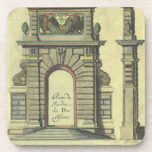 Antikes Gartentor-Tor, Renaissance-Architektur Untersetzer