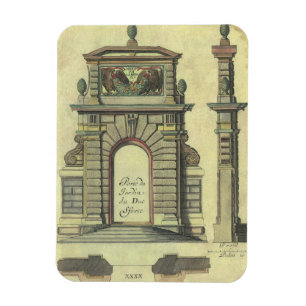 Antikes Gartentor-Torbogen, Renaissance-Architektu Magnet