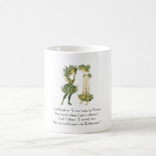 Antikes Gedicht Endivie Sellerie Reim Niedliche Mä Kaffeetasse