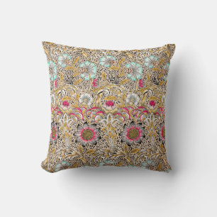 Antikes gelb rosa William Morris Corncockle Kissen