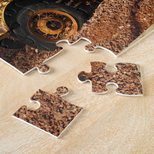 Antikes Gelbes Coupe Puzzle (Seite)