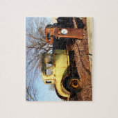 Antikes Gelbes Coupe Puzzle (Vertikal)