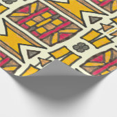 Antikes geometrisches ethnisches primitives Muster Geschenkpapier (Ecke)