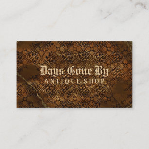 Antikes Geschäfts-Speicher-Antiken-Vintage Visitenkarte