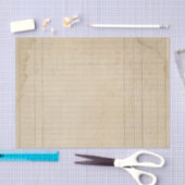 Antikes Geschäftsbuch Seidenpapier (Handwerk)