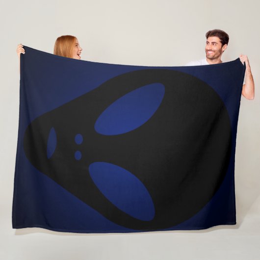 Antikes Gesicht der Alien - The Grays Fleecedecke (Beispiel)