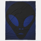 Antikes Gesicht der Alien - The Grays Fleecedecke (Vorderseite)