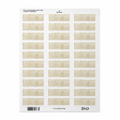 Antikes gestempeltes Papiervorlagen-Label (Vorne)