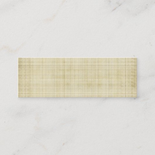 Antikes Gewebe-Muster Mini Visitenkarte (Vorderseite)